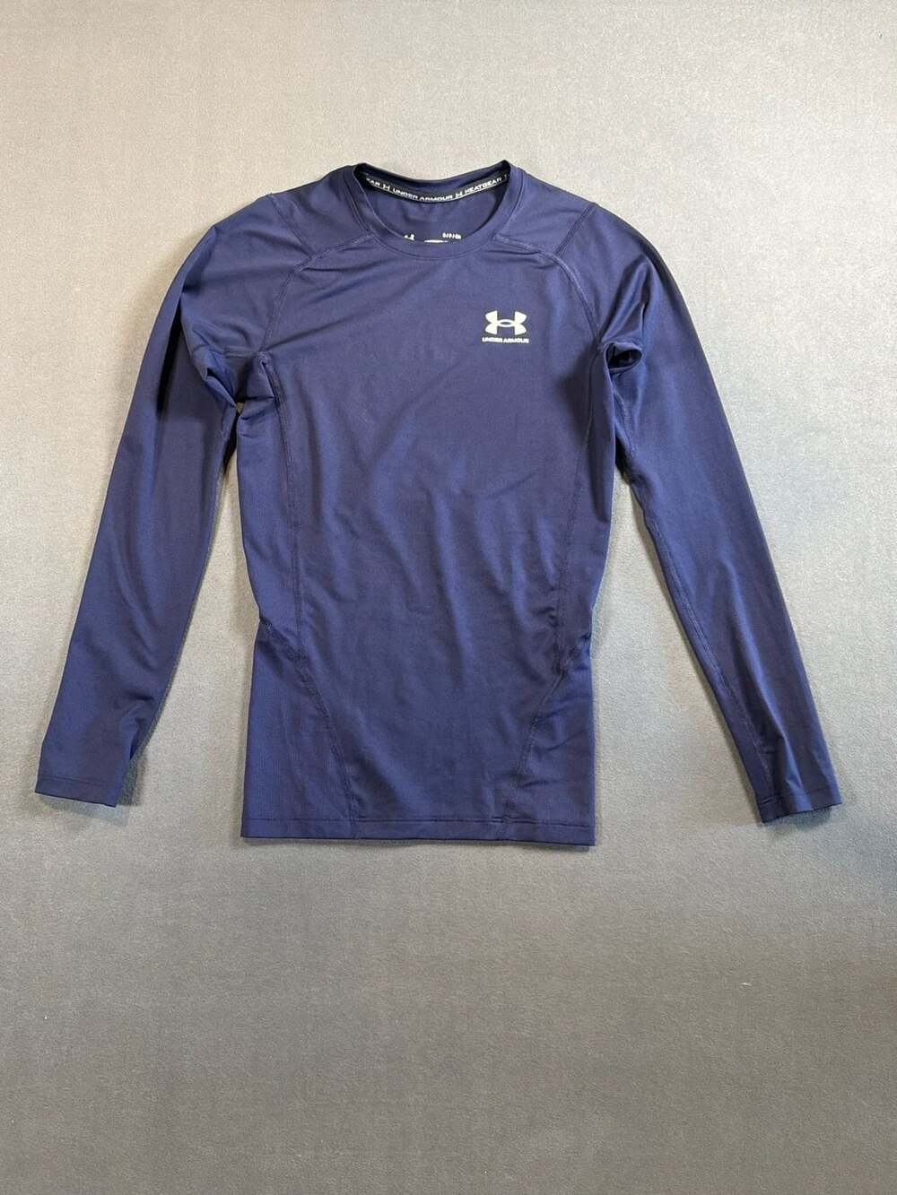 Under Armour HeatGear Compression Long Sleeve Size S Navy Blue